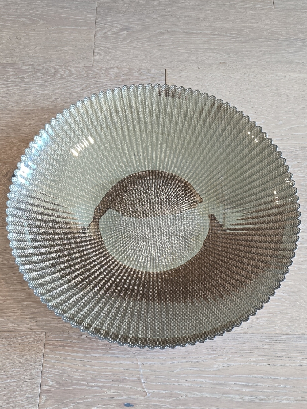 Akcam Bowl made In Turkey. Textured Glass Bowl